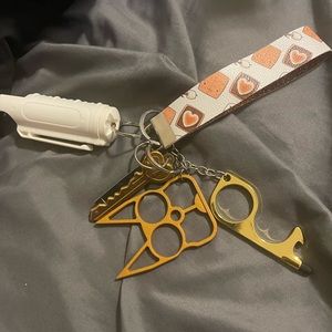 Cute smores self defense  keychain